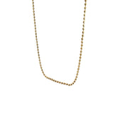 10K YELLOW GOLD 10 GRAM DIAMOND CUT BEAD CHAIN 2MM 20"INCHES
